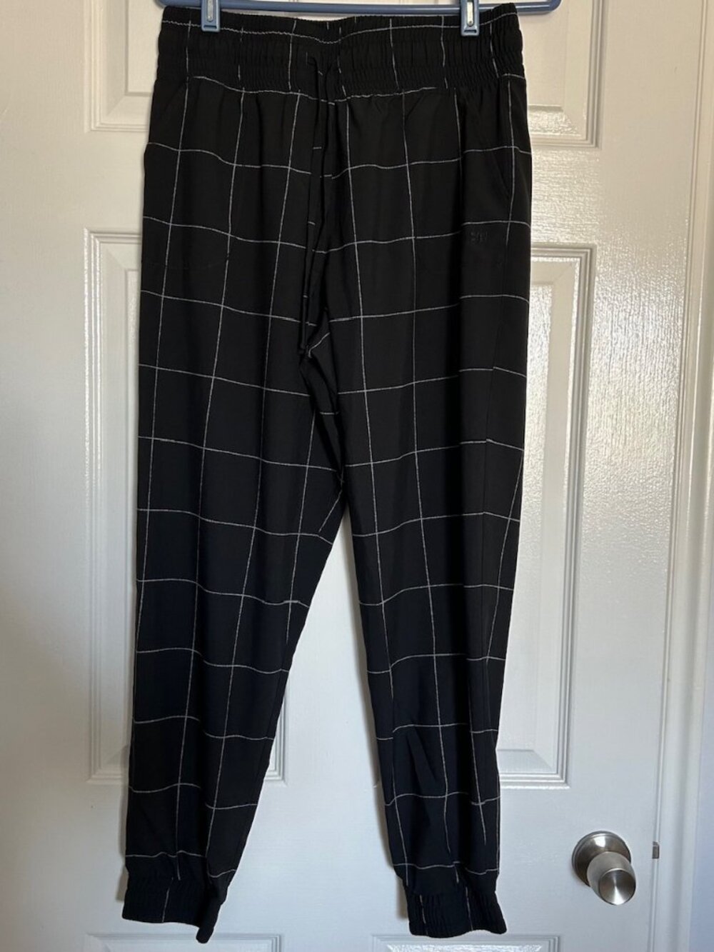 Albion Destination Joggers, Black Windowpane
